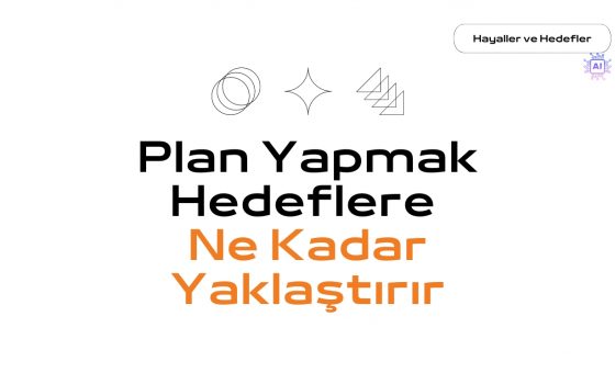 Plan yapmak hedeflere ne kadar yaklaştırır?