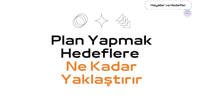 Plan yapmak hedeflere ne kadar yaklaştırır?