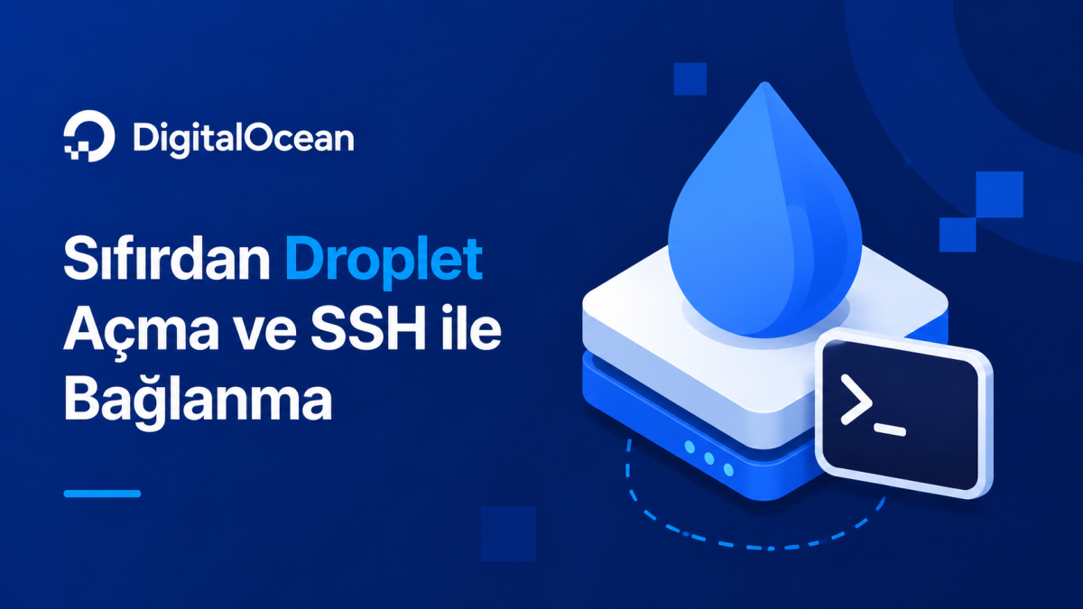 DigitalOcean’da Sıfırdan Droplet Açma ve SSH ile Bağlanma yazısının kapak görseli