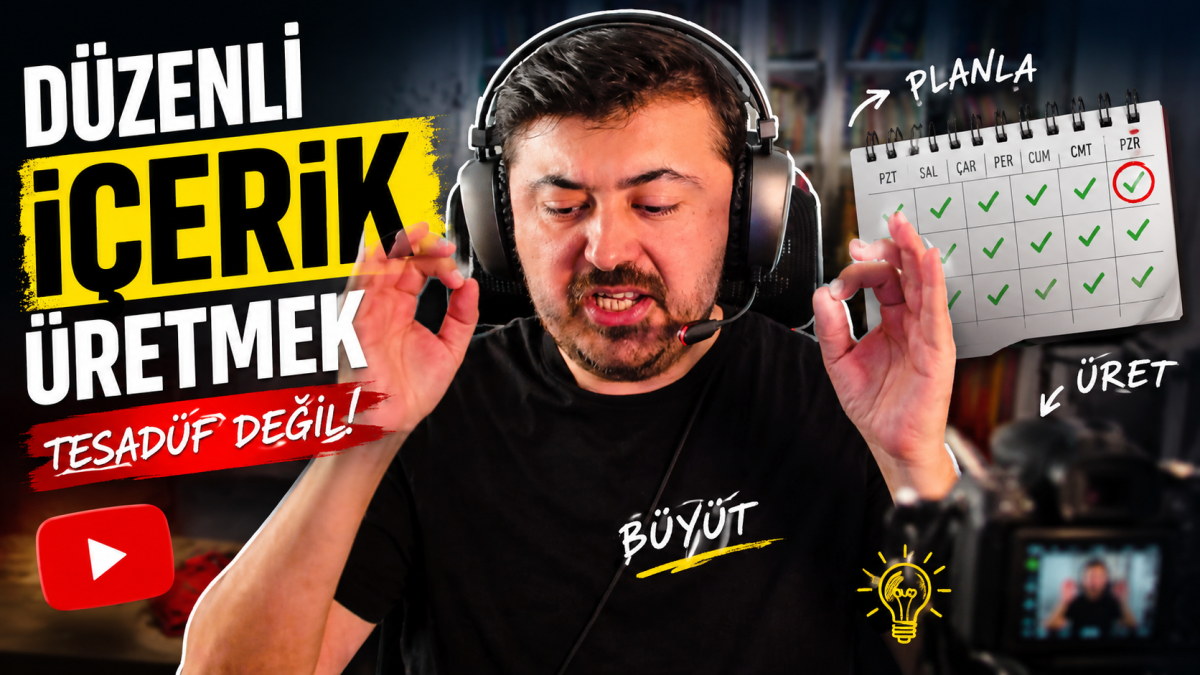 Düzenli İçerik Üretmek: İçerik Üreticileri İçin Sürdürülebilir Bir Sistem yazısının kapak görseli
