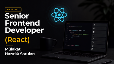 Senior Frontend Developer (React) Mülakat Hazırlık Soruları yazısı kapak görseli