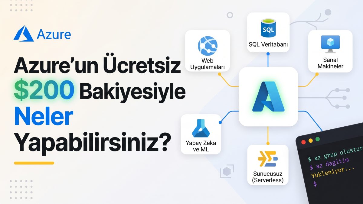 Azure Ücretsiz Hesap ile 200 Dolara Neler Yapılır yazısının kapak görseli