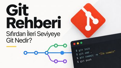 Git Nedir? Sıfırdan İleri Seviyeye Git Rehberi yazısı kapak görseli